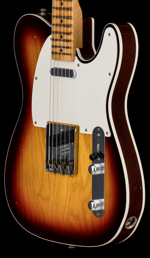 Fender Custom Shop Limited Edition 50s Twisted Telecaster Custom Journeyman Relic - Chocolate 3-Color Sunburst #38491