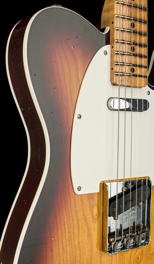 Fender Custom Shop Limited Edition 50s Twisted Telecaster Custom Journeyman Relic - Chocolate 3-Color Sunburst #38491