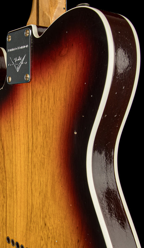 Fender Custom Shop Limited Edition 50s Twisted Telecaster Custom Journeyman Relic - Chocolate 3-Color Sunburst #38491