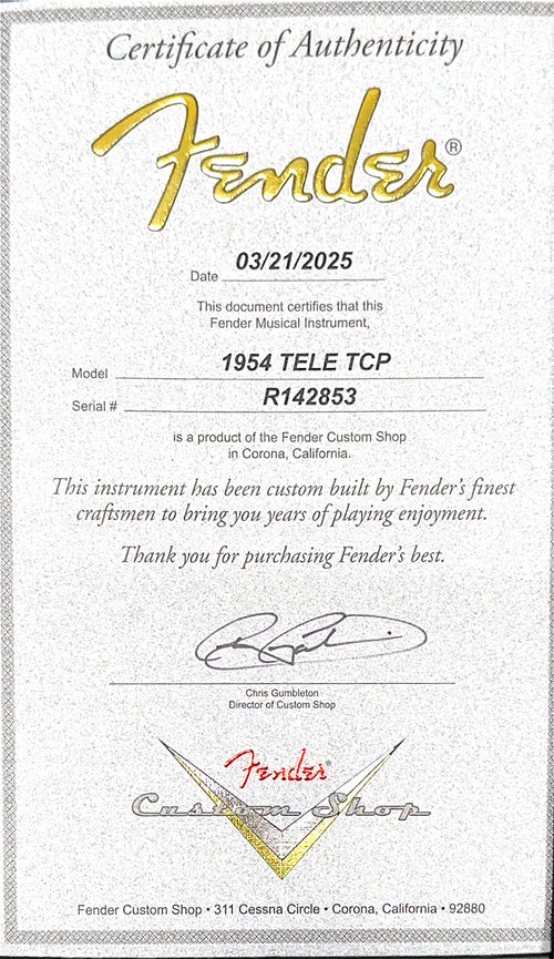 Fender Custom Shop 1954 Telecaster Time Capsule Package - Faded Aged Tahitian Coral #42853