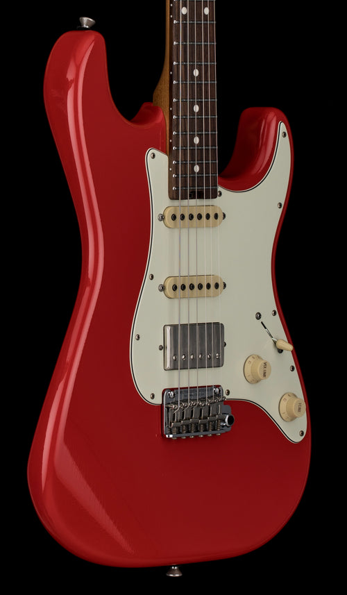 Used Schecter Custom Shop Traditional USA Wembley HSS - Fiesta Red Aged Nitro #03008 with Original Hard Case