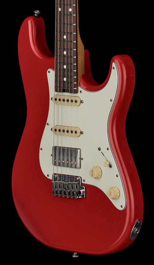 Used Schecter Custom Shop Traditional USA Wembley HSS - Fiesta Red Aged Nitro #03008 with Original Hard Case