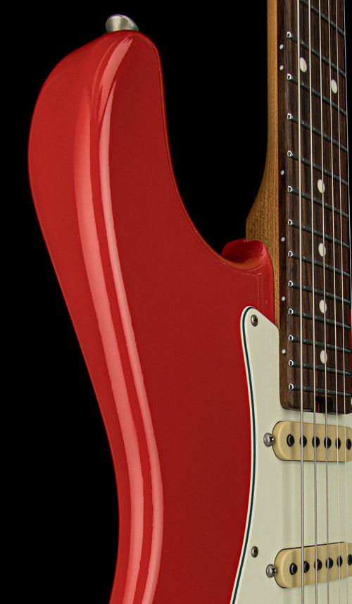 Used Schecter Custom Shop Traditional USA Wembley HSS - Fiesta Red Aged Nitro #03008 with Original Hard Case