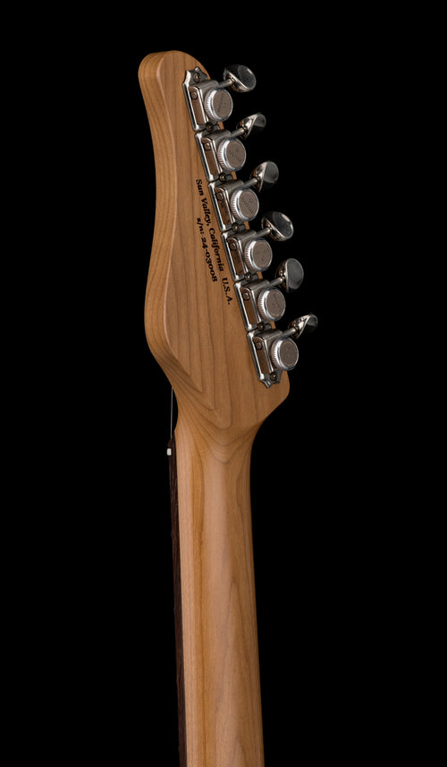 Used Schecter Custom Shop Traditional USA Wembley HSS - Fiesta Red Aged Nitro #03008 with Original Hard Case