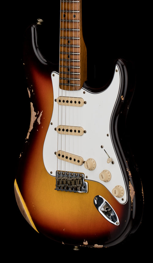 Fender Custom Shop Empire 59 Transition Stratocaster Relic - Faded Aged Chocolate 3-Tone Sunburst #18561