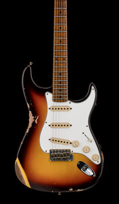 Fender Custom Shop Empire 59 Transition Stratocaster Relic - Faded Aged Chocolate 3-Tone Sunburst #18561
