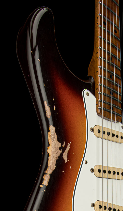 Fender Custom Shop Empire 59 Transition Stratocaster Relic - Faded Aged Chocolate 3-Tone Sunburst #18561