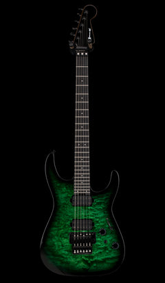Charvel Pro-Mod Plus Dinky DK24 HH FR QM EB - Cloaked Emerald Green #00560