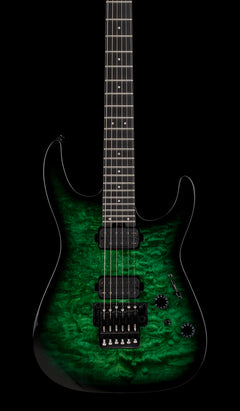 Charvel Pro-Mod Plus Dinky DK24 HH FR QM EB - Cloaked Emerald Green #00560