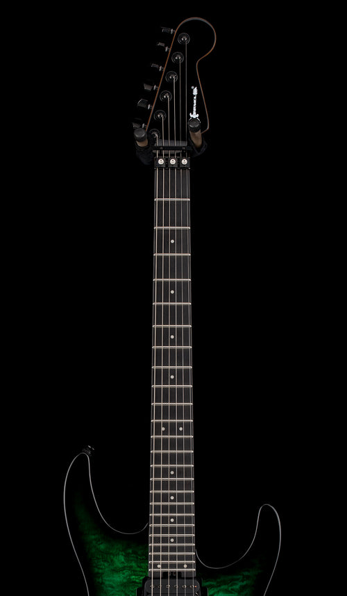Charvel Pro-Mod Plus Dinky DK24 HH FR QM EB - Cloaked Emerald Green #00560