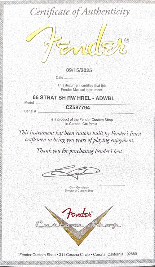 Fender Custom Shop 1966 Stratocaster SH Heavy Relic - Aged Dirty White Blonde #87794