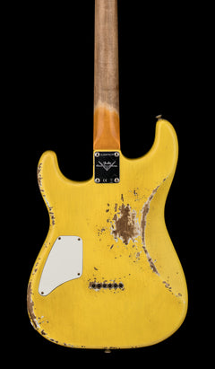 Fender Custom Shop 1966 Stratocaster SH Heavy Relic - Aged Graffiti Yellow #87614