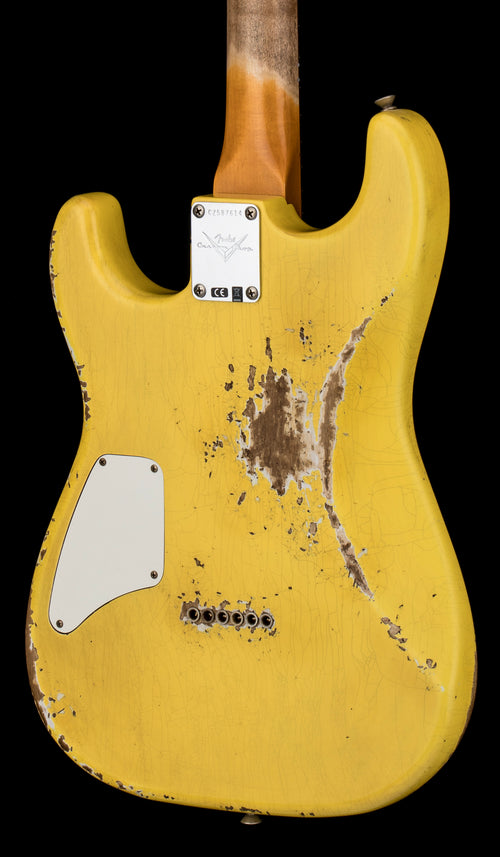 Fender Custom Shop 1966 Stratocaster SH Heavy Relic - Aged Graffiti Yellow #87614
