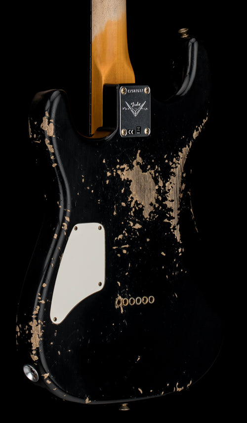 Fender Custom Shop 1966 Stratocaster SH Heavy Relic - Aged Black #87617