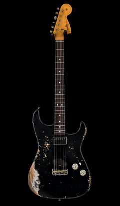 Fender Custom Shop 1966 Stratocaster SH Heavy Relic - Aged Black #87617