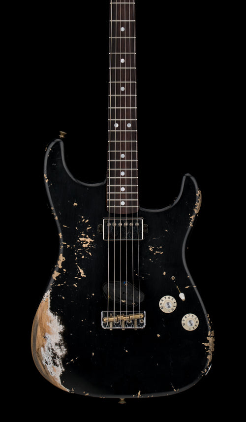Fender Custom Shop 1966 Stratocaster SH Heavy Relic - Aged Black #87617
