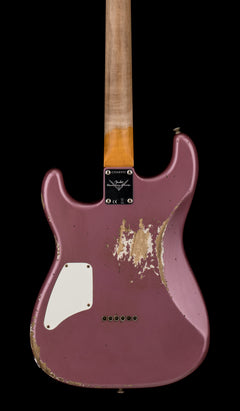 Fender Custom Shop 1966 Stratocaster SH Heavy Relic - Aged Burgundy Mist Metallic #88392