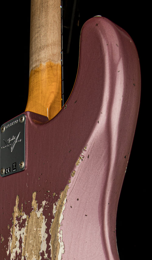 Fender Custom Shop 1966 Stratocaster SH Heavy Relic - Aged Burgundy Mist Metallic #88392