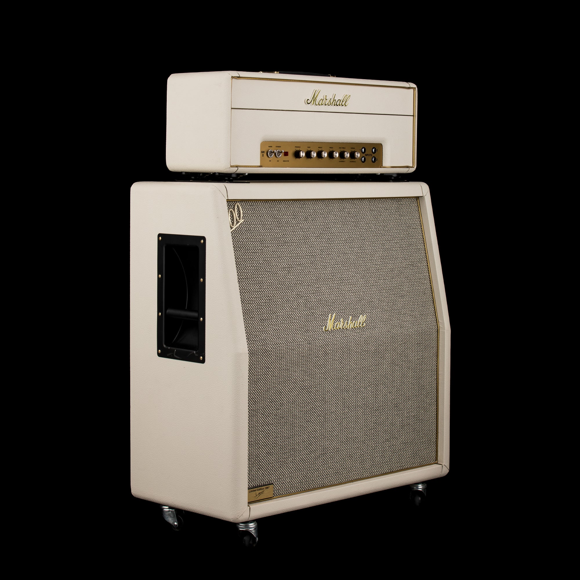 Used 1997 Marshall 1987x 35th Anniversary Half-Stack - LTD White
