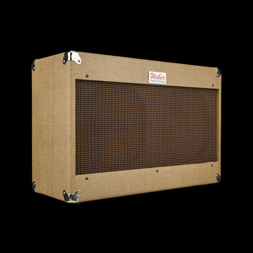 Used Weber 2x12 Cabinet Celestion Alnico Gold and A Brown Soun Tone Tubby Speakers #1709