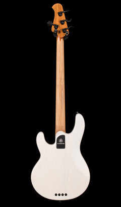 Used Ernie Ball Music Man Tim Commerford Passive StingRay - Fight Night White #59393 with Original Case