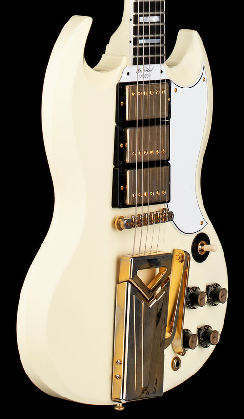 Gibson Custom Shop 60th Anniversary 1961 Les Paul SG Custom With Sideways Vibrola - Polaris White #08531 (Open Box)