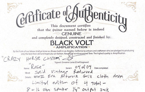 Black Volt 12" Crazy Horse "Custom" #4