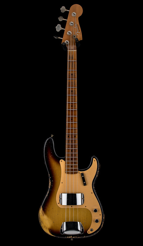Fender Custom Shop Empire 58 Precision Bass Heavy Relic - Faded Aged 2-Color Sunburst #87666