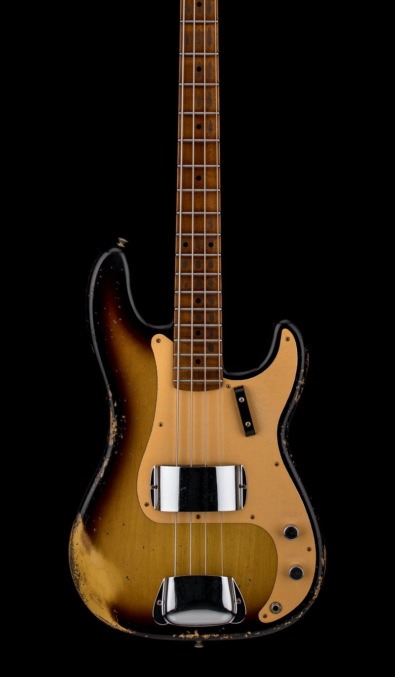 Fender Custom Shop Empire 58 Precision Bass Heavy Relic - Faded Aged 2-Color Sunburst #87666