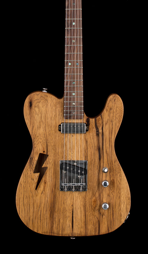 Black Volt Custom Shop Lightning Hole / Semi Hollow Tele, Brazilian Rosewood FB - Oil Finish #062