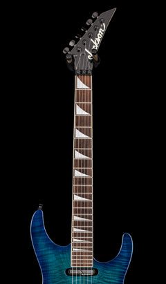 Used Jackson MIJ DK2S Dinky with Sustainiac - Transparent Blue #24120 with Gig Bag