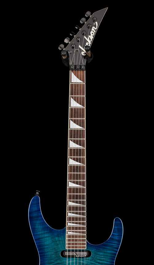 Used Jackson MIJ DK2S Dinky with Sustainiac - Transparent Blue #24120 with Gig Bag