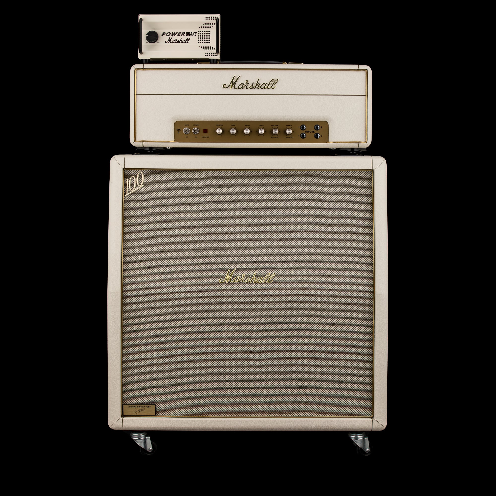 Used 1997 Marshall 1987x 35th Anniversary Half-Stack - LTD White