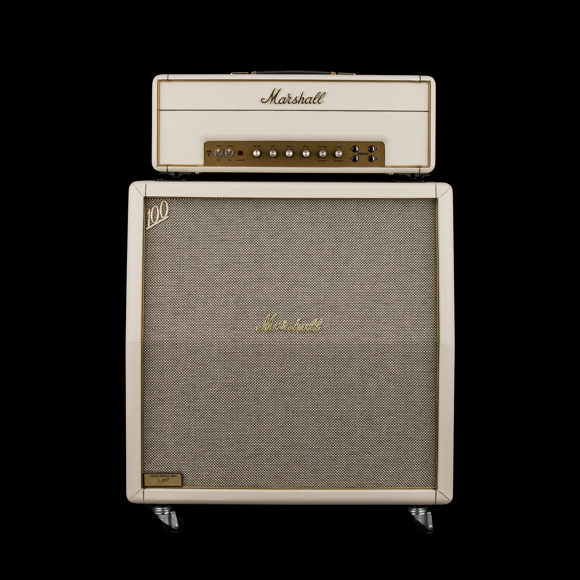 Used 1997 Marshall 1987x 35th Anniversary Half-Stack - LTD White