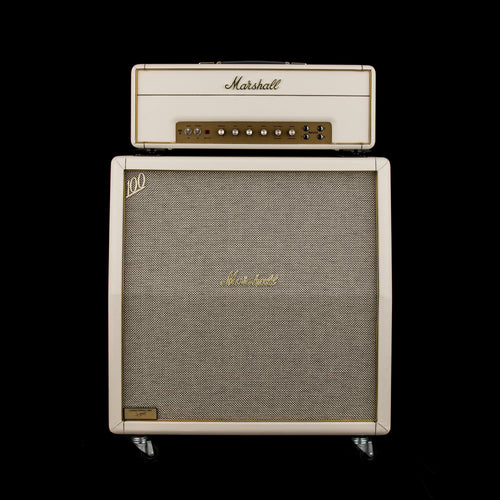 Used Marshall 1987X 35th Anniversary Half-Stack (1997) - LTD White #54108 with Power Brake and Original Covers