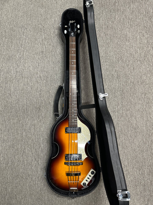 Used Hofner Ignition Violin Bass - Sunburst #1725 with Hard Case