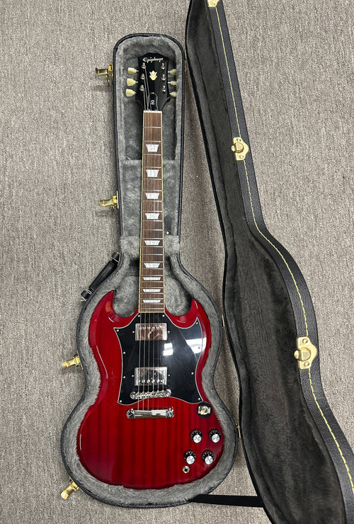 Used Epiphone SG Standard (2021) - Cherry #31436 with Hard Case