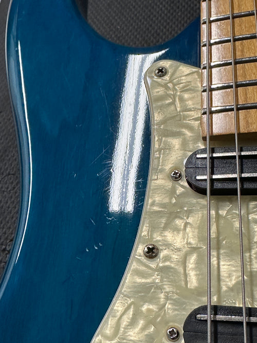 Used Peavey Axcelerator F (1994) - Transparent Blue #77574 with Gig Bag