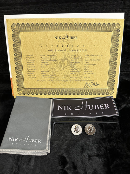 Nik Huber Guitars Redwood - Charcoal Burst #65381