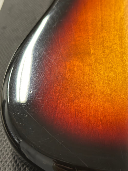 Used Fender MIJ JM66-80 Jazzmaster (1994) - 3-Color Sunburst #23507 with Original Hard Case