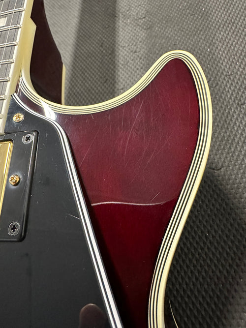 Used Epiphone Jerry Cantrell "Wino" Les Paul Custom (2023) - Dark Wine Red #29288 with Original Hard Case