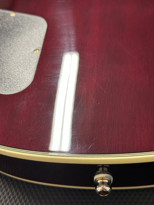 Used Epiphone Jerry Cantrell "Wino" Les Paul Custom (2023) - Dark Wine Red #29288 with Original Hard Case