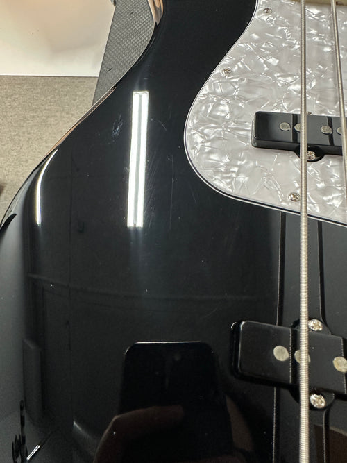 Used Fender USA Geddy Lee Jazz Bass - Black #01528 with Original Hard Case