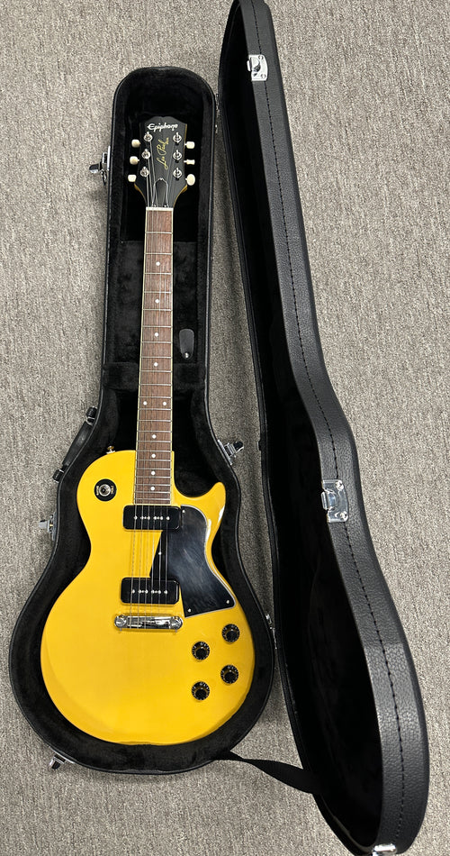Used Epiphone Les Paul Special (2022) - TV Yellow #25211 with Hard Case