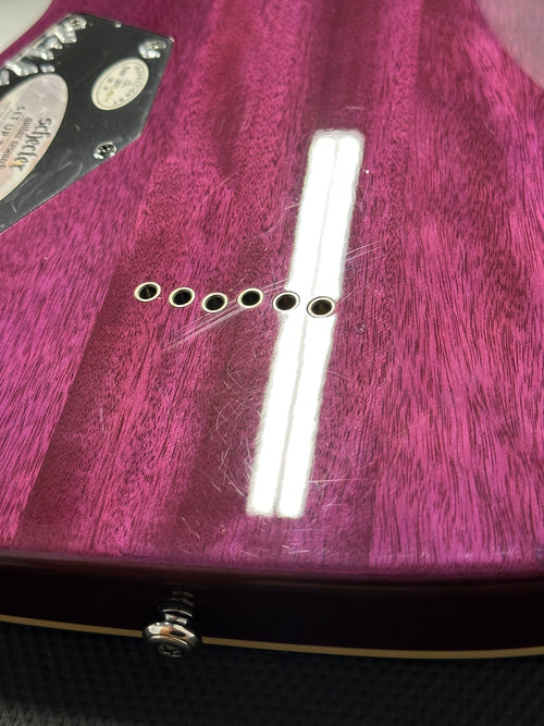 Used Schecter Omen Extreme-6 (2019) - Electric Magenta #52153 with Gig Bag