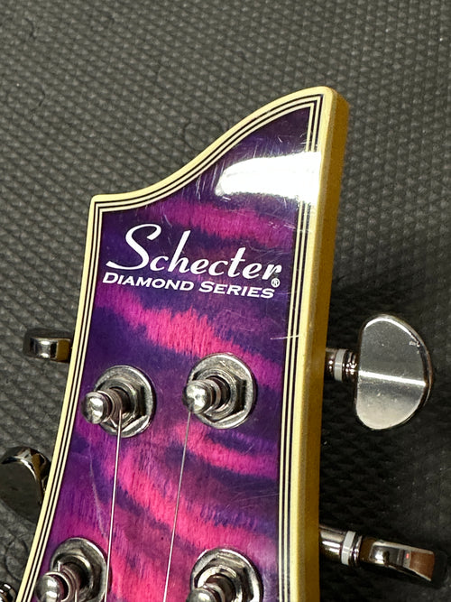 Used Schecter Omen Extreme-6 (2019) - Electric Magenta #52153 with Gig Bag