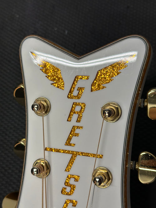 Used Gretsch G5022CWFE Rancher Falcon Jumbo - White #13606 with Hard Case