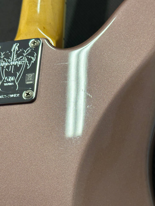 Used Fender 50th Anniversary Jaguar (2012) - Burgundy Mist Metallic #53116 with Original Hard Case
