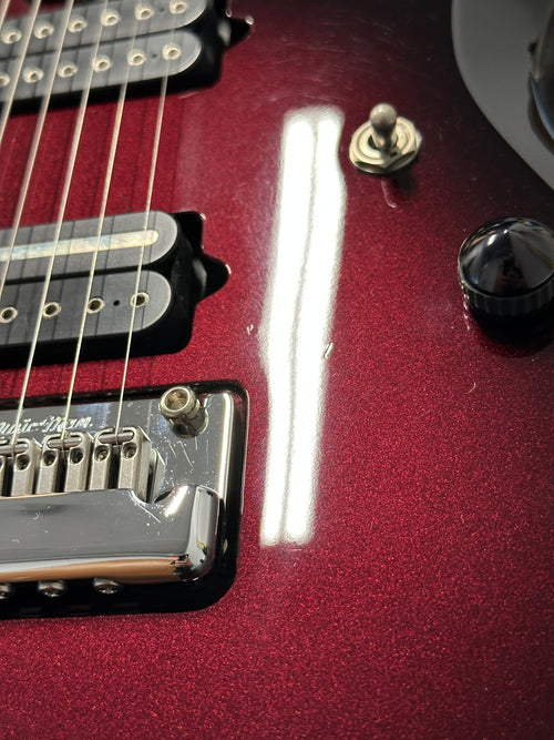 Used Ernie Ball Music Man John Petrucci 6 Piezo (2014) - Pearl Redburst #69739 with Original Hard Case