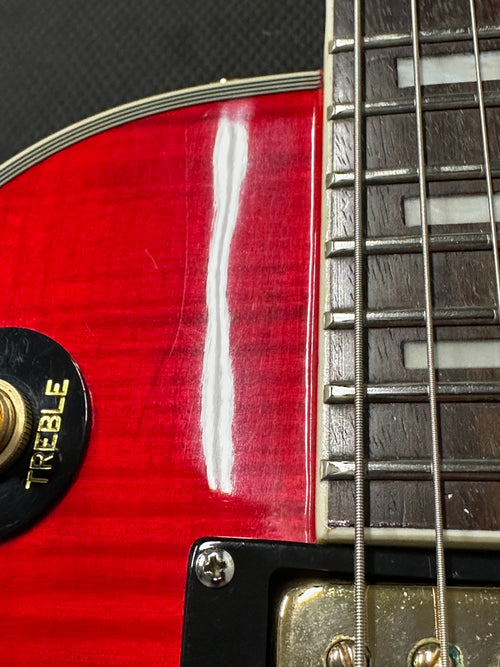 Used Epiphone Les Paul Custom Flame Top (2000) - Heritage Cherry Sunburst #62295 with Hard Case